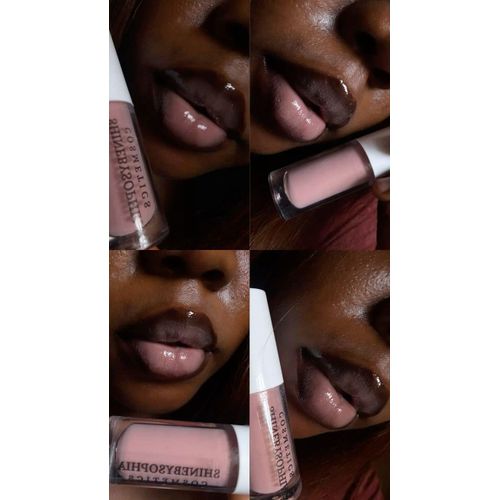 Generic 1 black lip liner and nude gloss lip combo