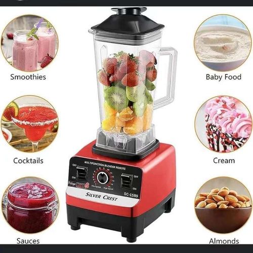 Generic SILVER CREST High Power Dual Cup Wall Breaker Electric Drink Mixer Multi Functional Smoothie Maker - image 4