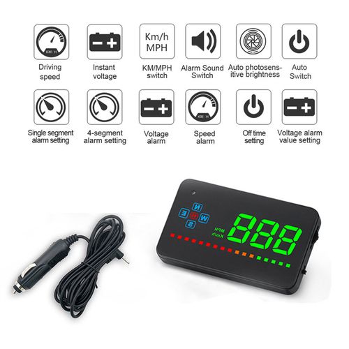 Gps Hud A2 Head Up Display Digital Car Speedometer Auto Windshield