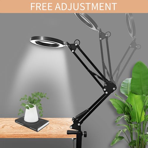Magnifier desk lamp with clamp discount