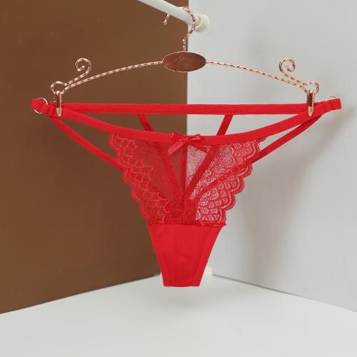 Fashion Lace G String Thongs Panties Low Waist Solid Underwear 190 Red