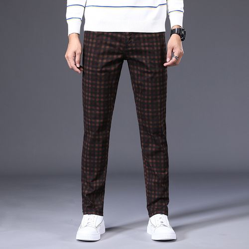 Buy High Stretch Men's Classic Pants Thin Trousers Casual High