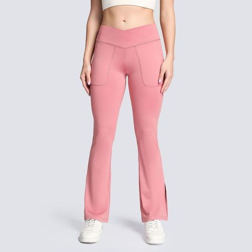 Fashion Waist Crossover Flare Yoga Leggings