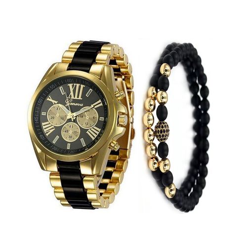 product_image_name-Fashion-2 In 1 Luxury Watch & Beads Bracelet Set-1