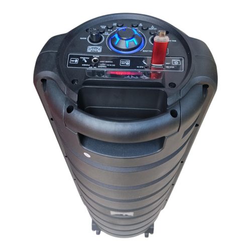 Generic 8000W Double 8 inches rechargeable Bluetooth speaker with 1 wire microphone and remote control - image 6