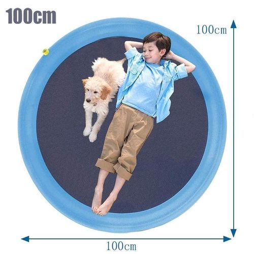 product_image_name-Generic-PVC Sprinkler Splash Mat for Kids Outdoor Lawn Water Fun, Diameter: 100cm-2