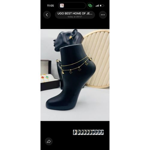 Fashion Unique sabi ladies leg chain gold