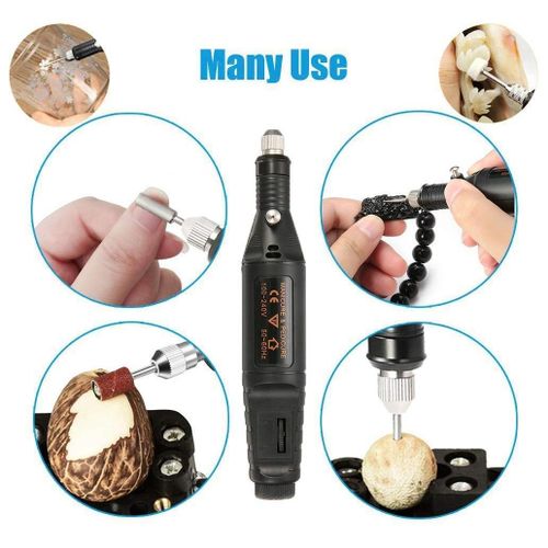 Electric Micro Engraver Pen Mini DIY Vibro Engraving Tool Kit for Metal  Glass Ceramic Plastic Wood Jewelry with Scriber Etcher 30 Bits and 6  Polishing