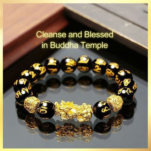 Fashion Feng Shui Black Obsidian Wealth Bracelet - image 4