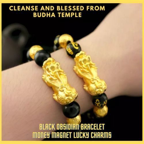 Fashion Feng Shui Black Obsidian Wealth Bracelet - image 5