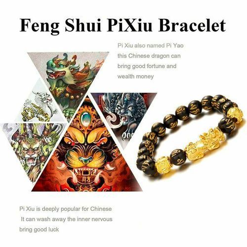Fashion Feng Shui Black Obsidian Wealth Bracelet - image 8