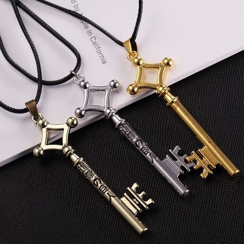 Hot Anime Attack On Titan Necklace Shield And Sword Metal Pendants Training  Corps Logo Neck Chain Choker Jewelry Gift Wholesale - Necklace - AliExpress