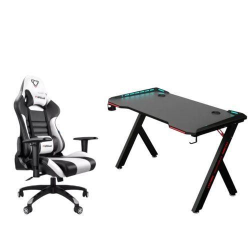 product_image_name-Generic-Gaming/studio Desk With LED Lights And Furgle Gaming Chair-1