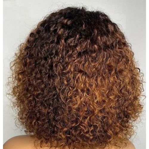 Fashion Super soft pixie curl fringe wig piano color 14inches - image 2