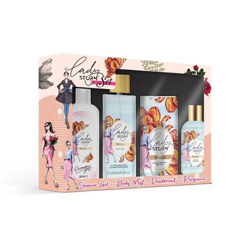 product_image_name-Storm-Shower Gel + Body Mist + Deodorant + Perfume Set For Ladies-1