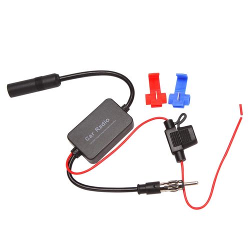 12V Car Radio Antenna FM Radio Signal Amplifier Booster Amp Car