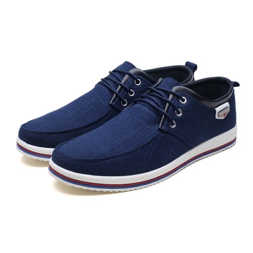Fashion Mens Canvas Sneakers Casual Low Top Lace Up Canvas Shoes ...