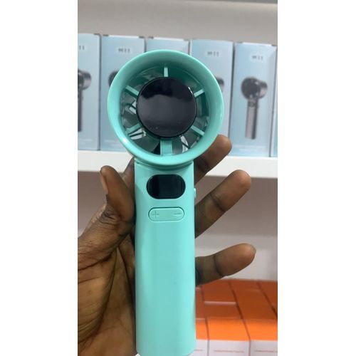 Generic M11 Infinite Variable Speed Rechargeable Handheld Fan - Green - image 2