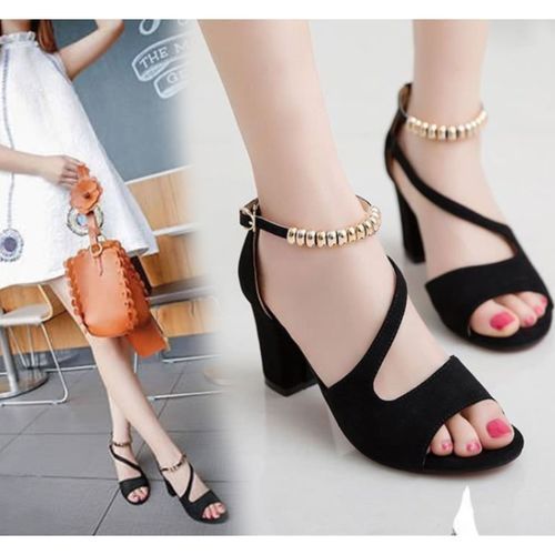 Buy Black Heeled Shoes for Women by Flat n Heels Online | Ajio.com