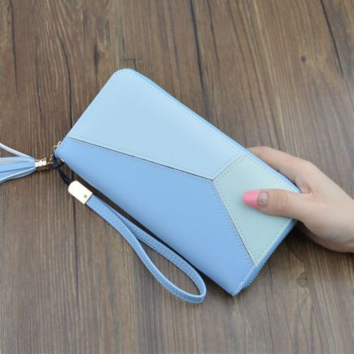 FEIDIKABOLO Double Zipper Clip Wallets Men Clutch Bags PU Men's Leather  Wallet Long Male Purse Man Handy Bags Carteira Masculina - OnshopDeals.Com