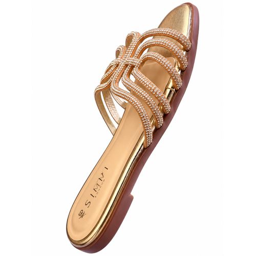 Fashion Rose-Gold Rhinestone Slide - image 2