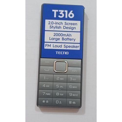 Tecno T316,2.0 Display,FM,loud Speaker,touch,2000mah