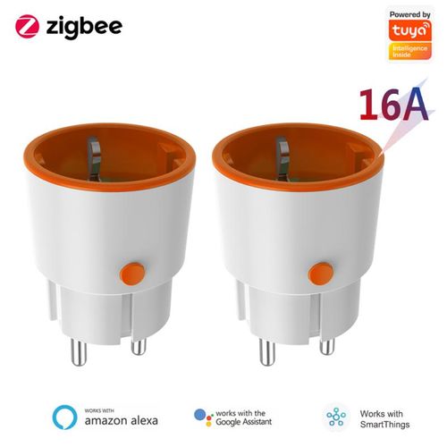 Tuya Wifi Smart Plug Compatible With Google Home and Alexa Google Assistant  Zigbee 16A