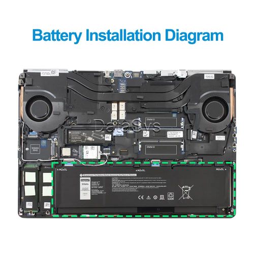 DELL Precision 7550 Series Laptop Battery 95Wh PKWVM - image 8