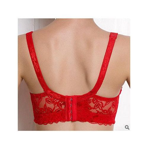 Generic Transparent Big Bust Bra 34 36 38 40 42 44 46 B C D Cup Brand Sexy  Women How Out Lace Intimates Push Up Bra Ladies Lingerie C306