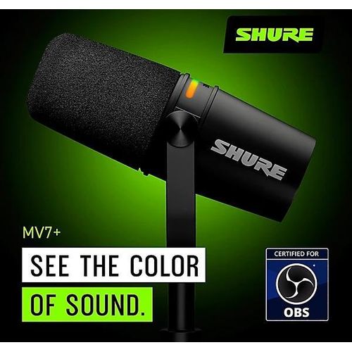 Shure MV7+Dynamic Hybrid  PodCast Microphone With XLR/USB-C - image 7