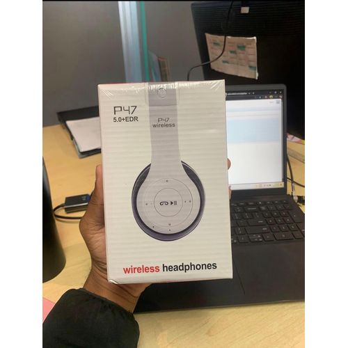 product_image_name-P47-Kids  Bluetooth Headphones, Over Ear Children's Wireless Bluetooth 5.3 Headsets, Built-in Mic, Comfortable Wear & HD Sound, Kids Headphones for Boys Girls School Travel iPad Tablet. (P47) White-3