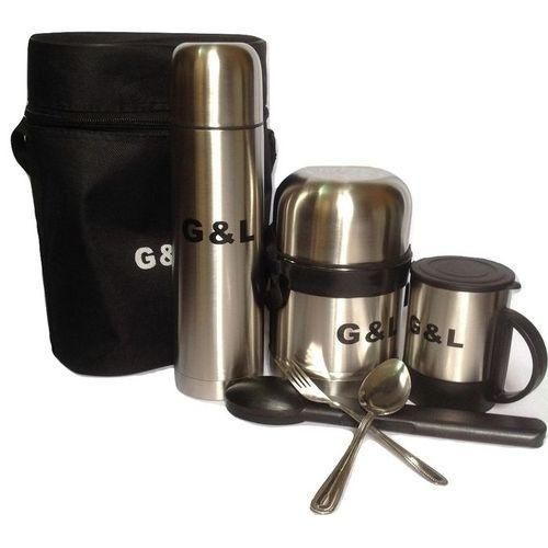 Generic Universal Stainless Steel Food Flasks 5 In 1 Set