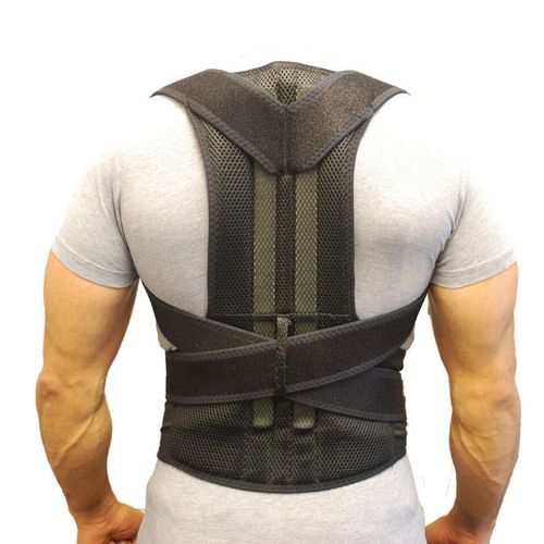 Generic Orthopedic Back Support Belt Posture Corset Back Support Men Back Straightener Round Shoulder Men s Posture Corrector XXL Black Jumia Nigeria