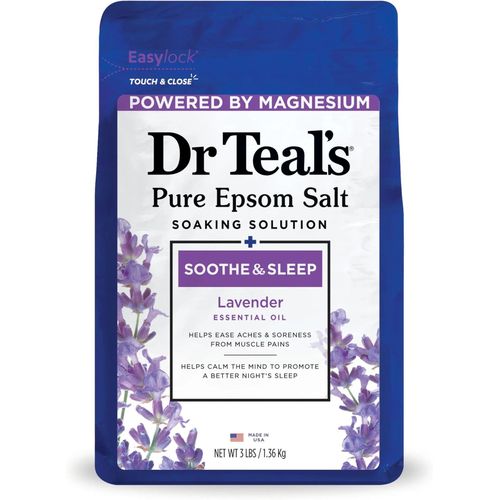 Generic Dr Teal's Epsom Magnesium Salt Soak, Soothe & Sleep with Lavender,1360ml