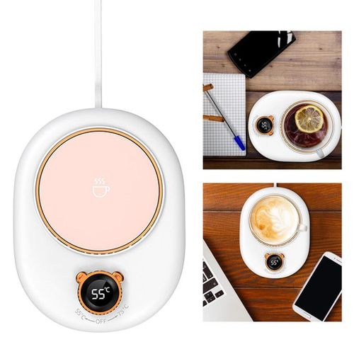 USB Mug Warmer 2 in 1 Universal Wireless Charger,Coffee Cup Mat Heater  Heating Temperature Coaster