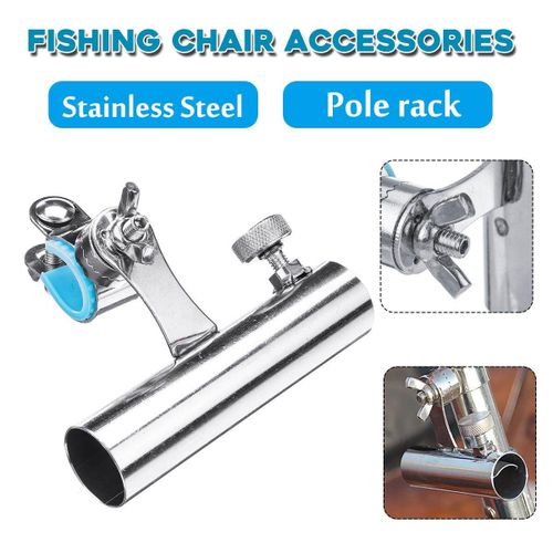 Generic Stainless Steel Rod Holder Chair Mount Clamp Pole Rack Stand Marine  Boat