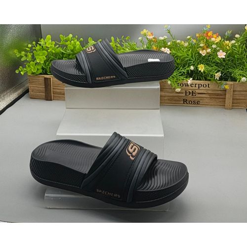 Quality Black Darvon Foamies Slide