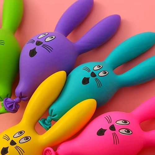 product_image_name-Digabi-50pcs Mixed Color Balloon Set, 3D Cartoon Animal Balloons Set, Premium Long Balloons, Random Expressions and Endless Fun, Assorted Latex Shapes for Birthday Party Decorations & Events & Graduations-6