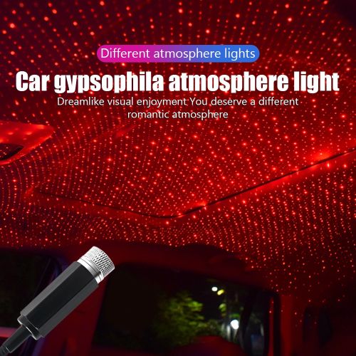 USB LED Car Interior Light Roof Atmosphere Starry Sky Lamp Star Projector  Lights