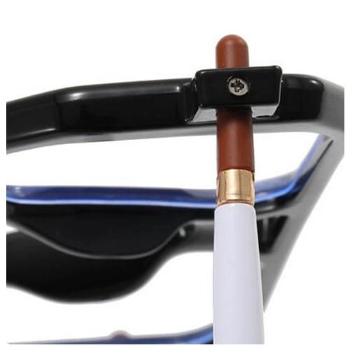 product_image_name-Fashion-Black White Square Double Bridge Anti-blue Light Optical Eyeglasses-6