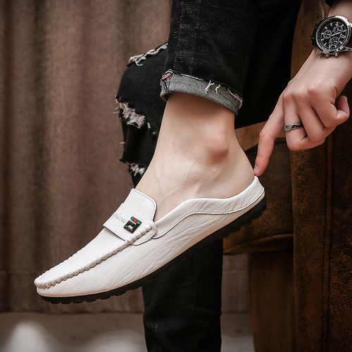 Men Slippers Half Shoes Slip on Loafers Outdoor Sandals Slides Casual Shoes  New | eBay