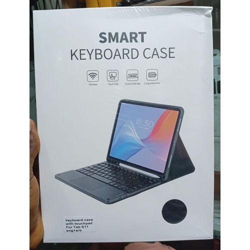 General Smart Keyboard Case with Touchpad for Samsung Galaxy Tab S11 (English + Arabic)