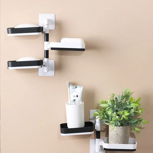 Poeland Floating Shelf Wall Mounted Non-Drilling Adhesive