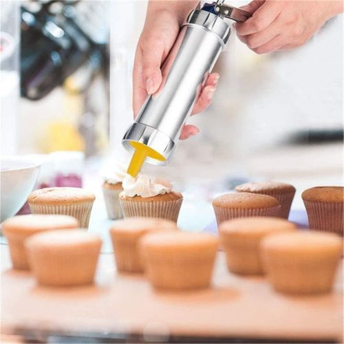 Electric Cookie Press Gun,Cookie Making kit with 12 Discs and 4 Icing Tips