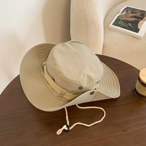 Fashion （Beige）Korean Pink Western Cowboy Hat Women Summer