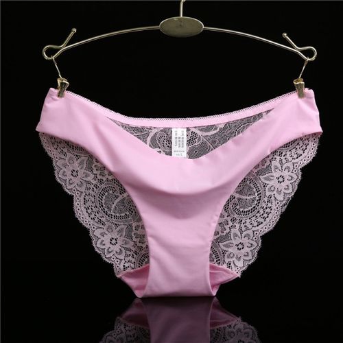 3pcs Transparent Underwear Women Lace Cotton –