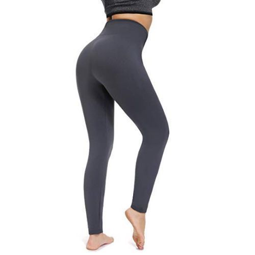 product_image_name-Fashion-2  In 1 High Waist Slimming Leggings - Black & Grey-4
