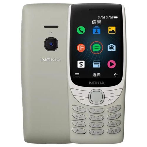 Nokia 8210 - 2.8" Inch Display,FM Radio- Dual Sim - Grey