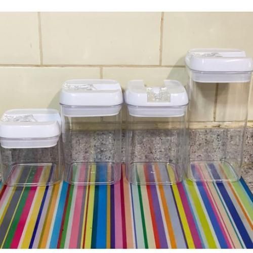 4PCS Airtight Pasta Container, Airtight Food Storage Container Set