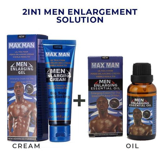 product_image_name-MAXMAN-BIG SIZE LONG LASTING 2 IN 1 Permanent Long Fat Penis Oil BIG Penis Natural Enlargement Oil Lubricant For Men's Long-Lasting XXL BIG Penis Enlargement Cream Massage Oil Thickening Cream-1